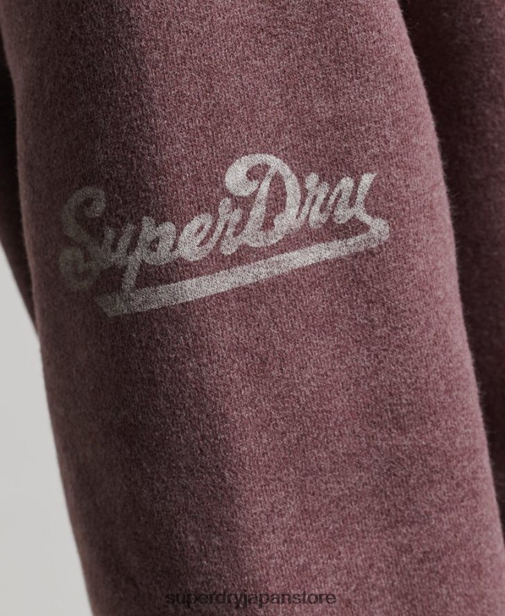 オーバーサイズの陸上競技用ハーフジップトラックトップ 女性 Superdry 衣類 赤 2J62PZ6043