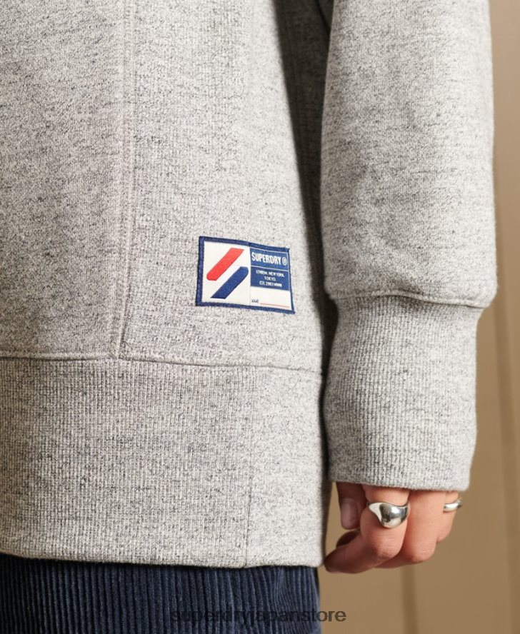 エッセンシャルなオーバーサイズクルースウェットシャツ 女性 Superdry 衣類 ライトグレー 2J62PZ6046