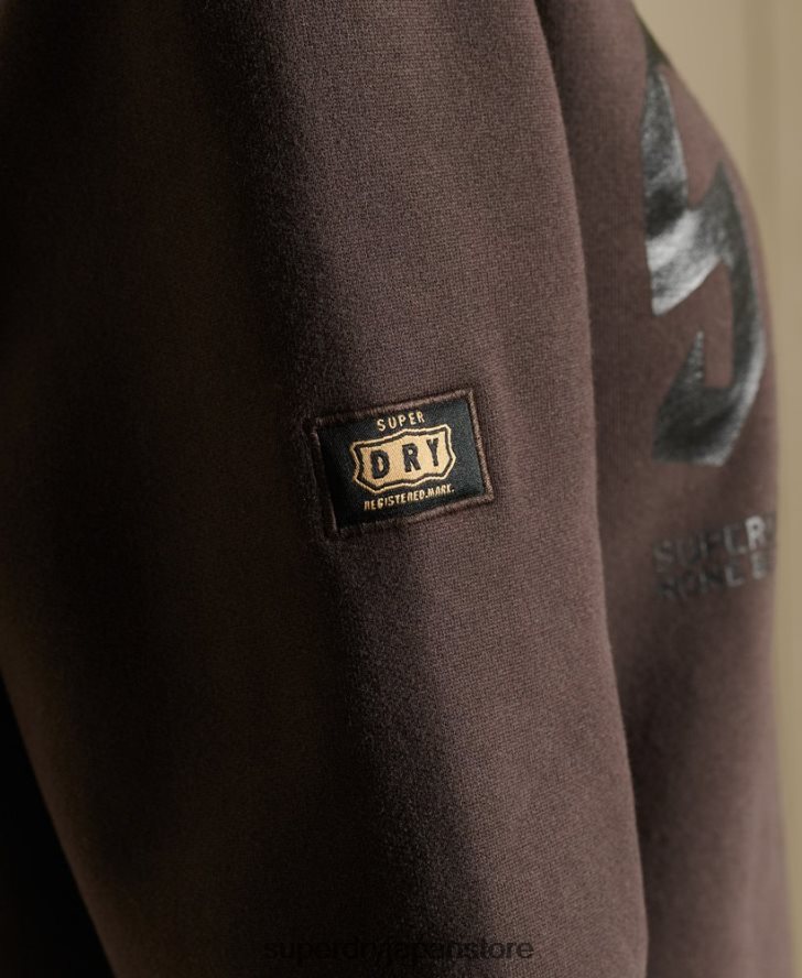 オーバーサイズのボヘミアン＆ロッククルースウェットシャツ 女性 Superdry 衣類 茶色 2J62PZ6050