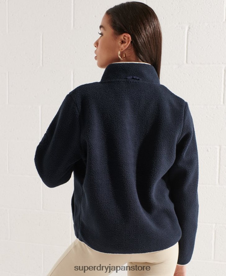 エクスペディションフリースジャケット 女性 Superdry 衣類 海軍 2J62PZ6056