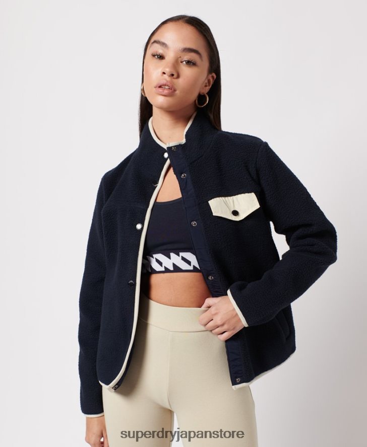 エクスペディションフリースジャケット 女性 Superdry 衣類 海軍 2J62PZ6056