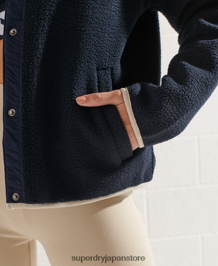 エクスペディションフリースジャケット 女性 Superdry 衣類 海軍 2J62PZ6056