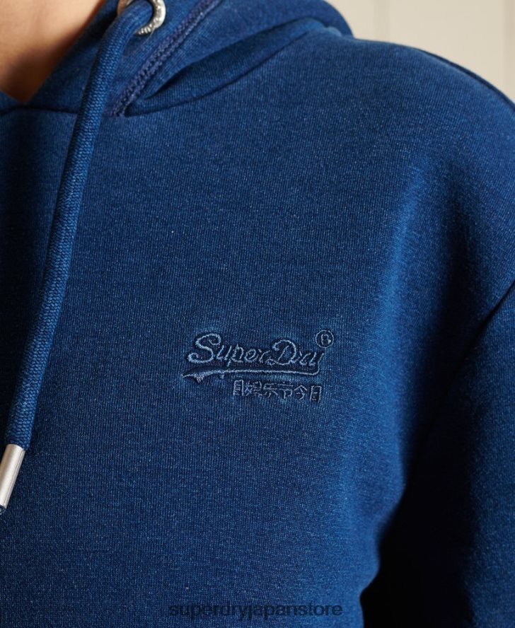 ルーズフィットのヴィンテージロゴ刺繍パーカー 女性 Superdry 衣類 ターコイズ 2J62PZ6061