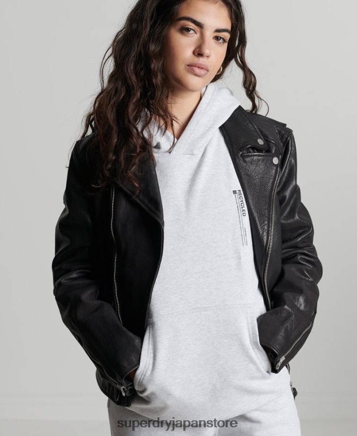 リサイクルマイクロサイドパーカー 女性 Superdry 衣類 ライトグレー 2J62PZ6064