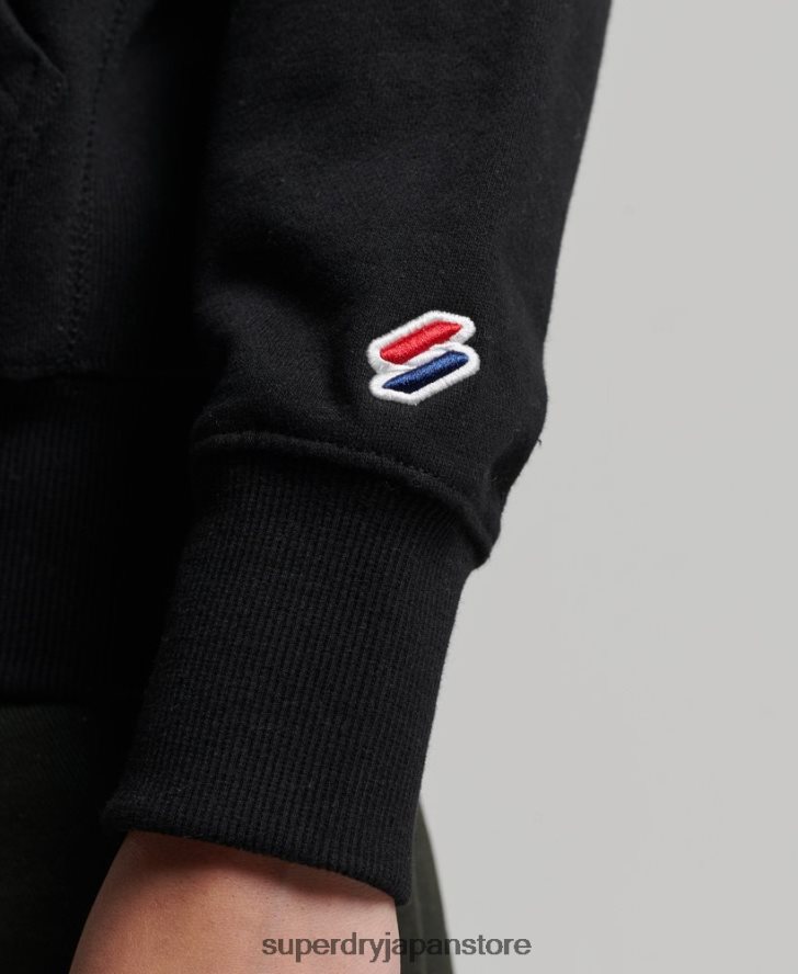 バーシティアーチ モノパーカー 女性 Superdry 衣類 黒 2J62PZ6066