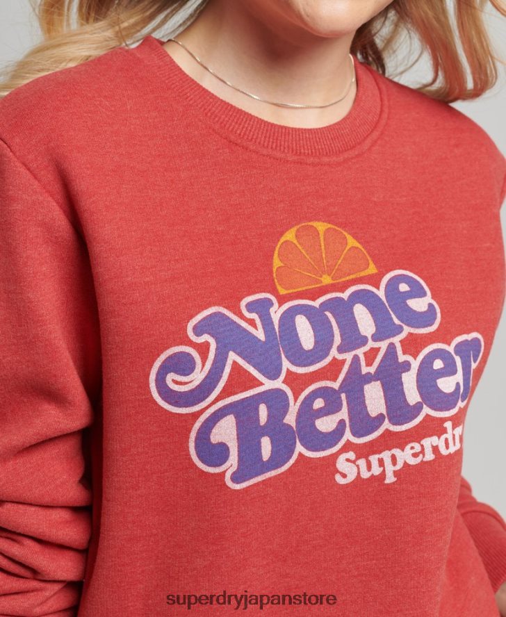クーパーノスタルジアクルースウェットシャツ 女性 Superdry 衣類 赤 2J62PZ6072