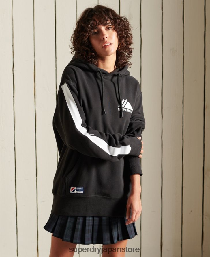 マウンテンスポーツモノルーズパーカー 女性 Superdry 衣類 黒 2J62PZ6076