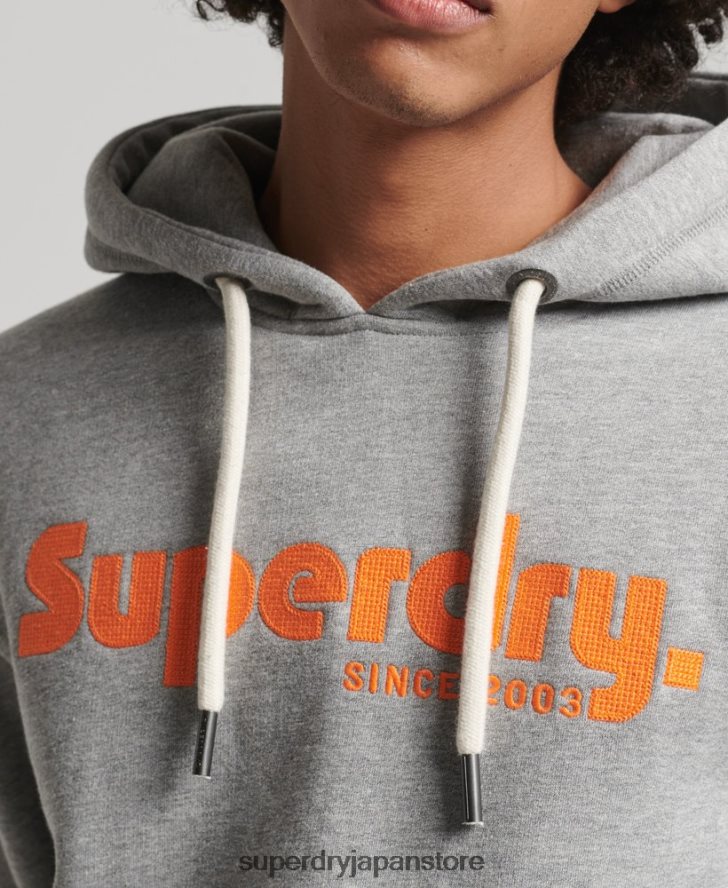 ヴィンテージ テレイン クラシック パーカー 男性 Superdry 衣類 ライトグレー 2J62PZ607