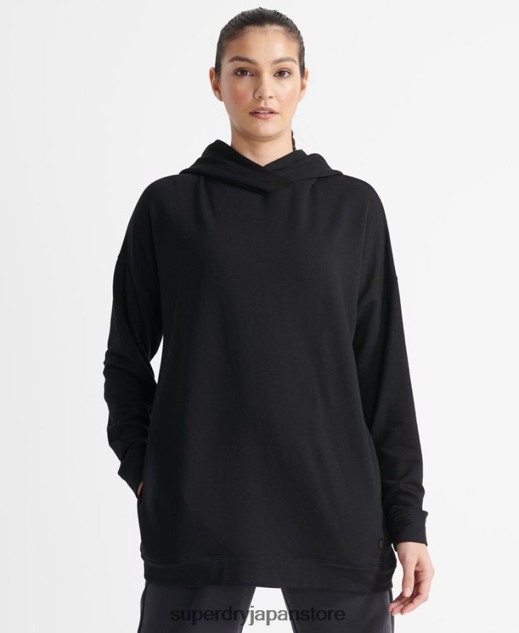 フレックスリラックスパーカー 女性 Superdry 衣類 黒 2J62PZ6080