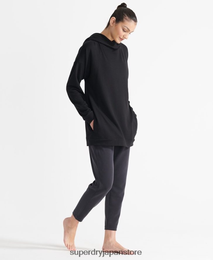 フレックスリラックスパーカー 女性 Superdry 衣類 黒 2J62PZ6080
