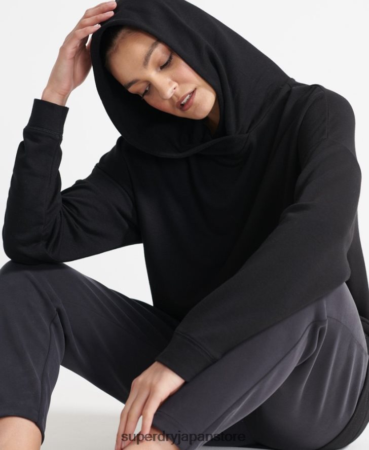 フレックスリラックスパーカー 女性 Superdry 衣類 黒 2J62PZ6080