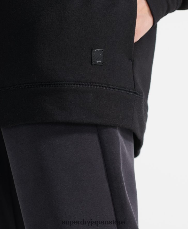 フレックスリラックスパーカー 女性 Superdry 衣類 黒 2J62PZ6080