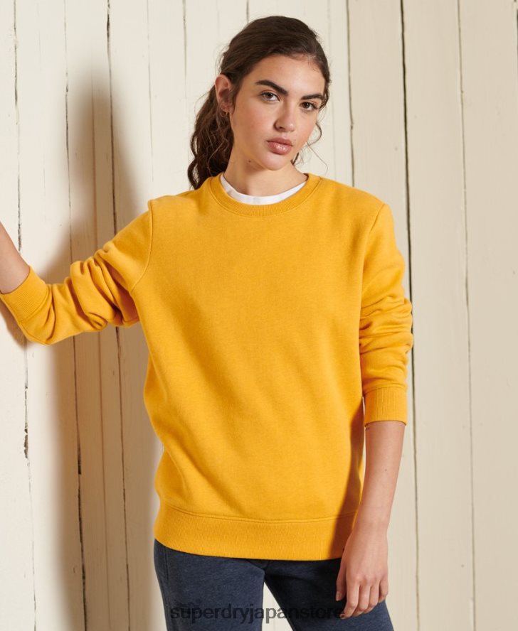 ヴィンテージロゴクルースウェットシャツ 女性 Superdry 衣類 黄色 2J62PZ6084