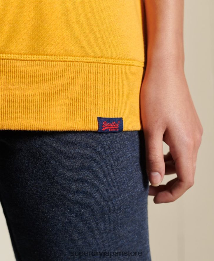 ヴィンテージロゴクルースウェットシャツ 女性 Superdry 衣類 黄色 2J62PZ6084