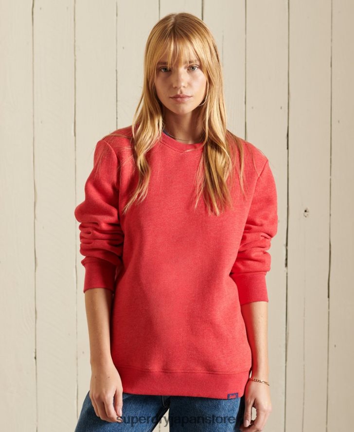 ヴィンテージロゴクルースウェットシャツ 女性 Superdry 衣類 赤 2J62PZ6086