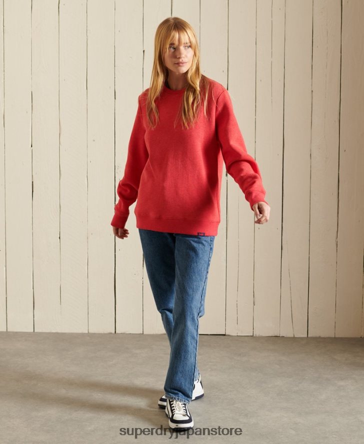 ヴィンテージロゴクルースウェットシャツ 女性 Superdry 衣類 赤 2J62PZ6086