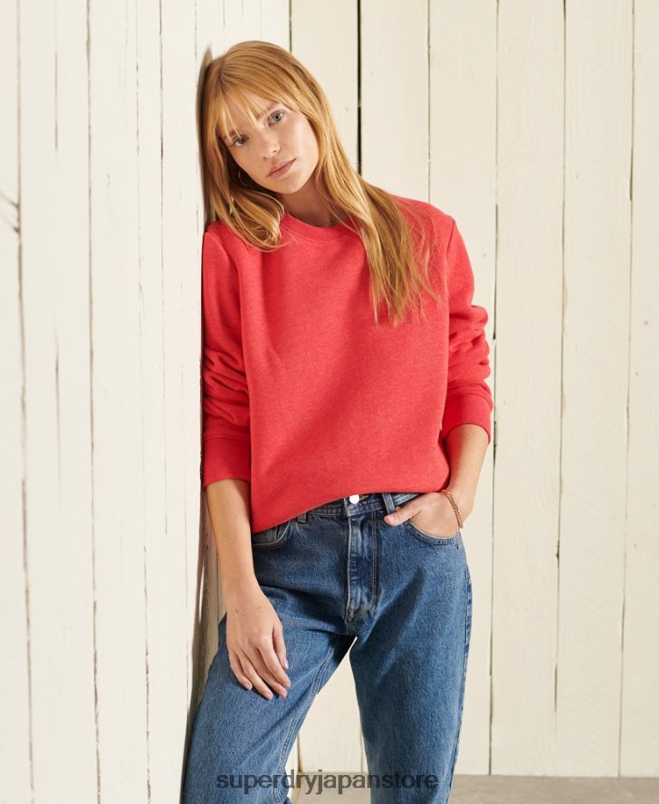 ヴィンテージロゴクルースウェットシャツ 女性 Superdry 衣類 赤 2J62PZ6086
