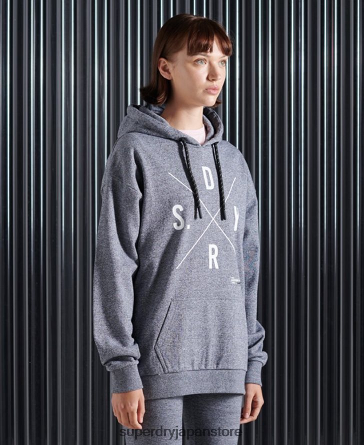 余ったパーカー 女性 Superdry 衣類 グレー 2J62PZ6088