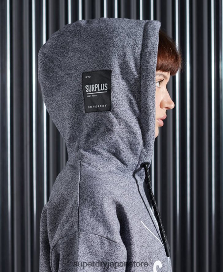 余ったパーカー 女性 Superdry 衣類 グレー 2J62PZ6088