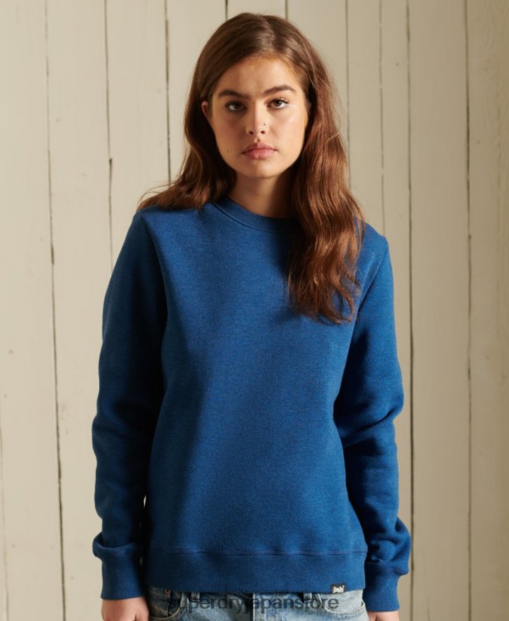 オーガニックコットン ヴィンテージロゴ クルースウェットシャツ 女性 Superdry 衣類 青 2J62PZ6092