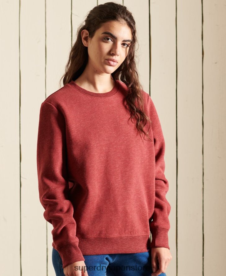 ヴィンテージロゴクルースウェットシャツ 女性 Superdry 衣類 赤 2J62PZ6095