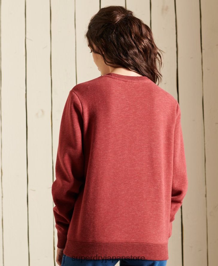 ヴィンテージロゴクルースウェットシャツ 女性 Superdry 衣類 赤 2J62PZ6095