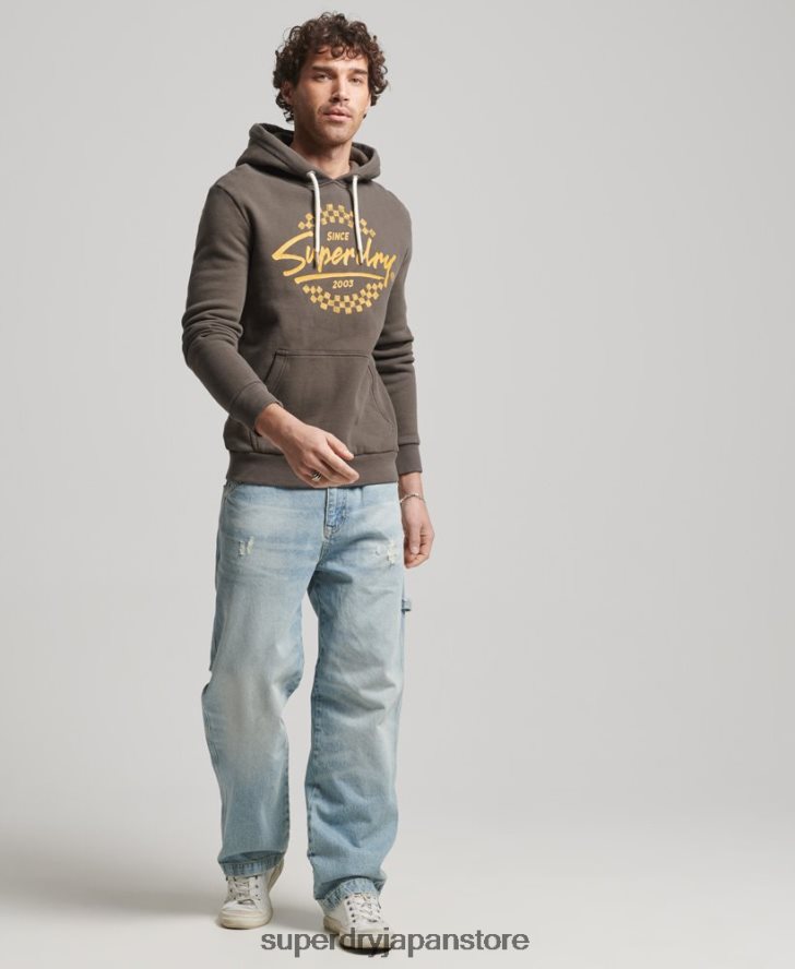 ヴィンテージ シェイパーズ & メーカーズ パーカー 男性 Superdry 衣類 濃い灰色 2J62PZ609