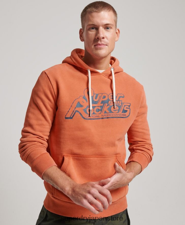 ヴィンテージ シェイパーズ & メーカーズ パーカー 男性 Superdry 衣類 オレンジ 2J62PZ610