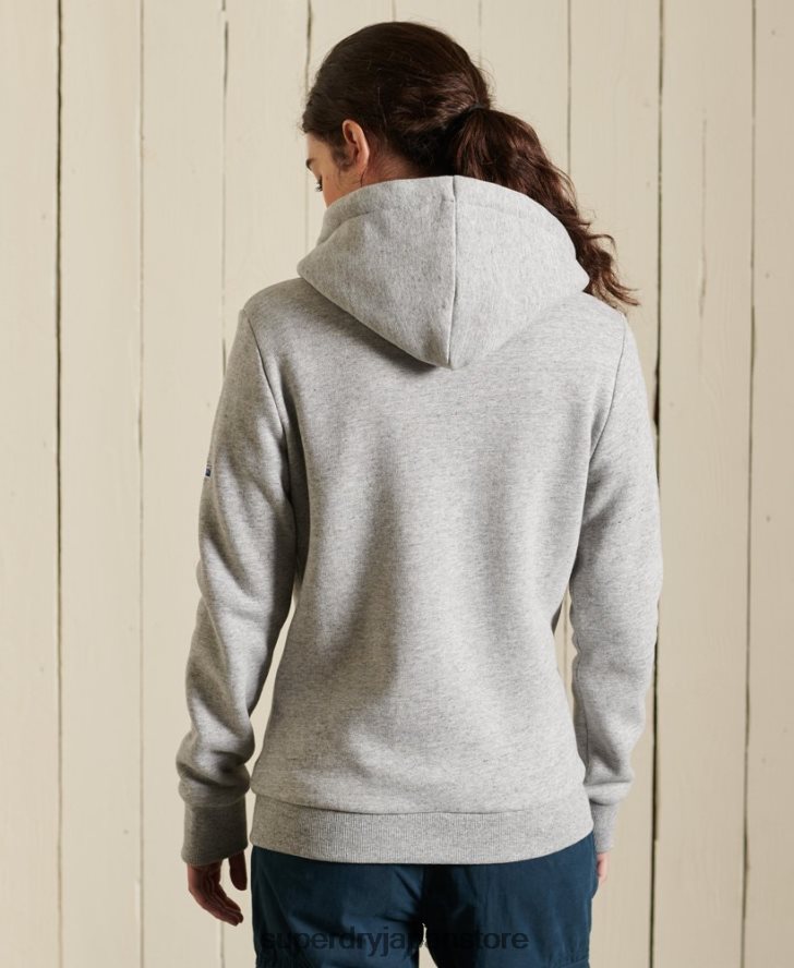 ヴィンテージロゴアメリカンクラシックジップパーカー 女性 Superdry 衣類 グレー 2J62PZ6104