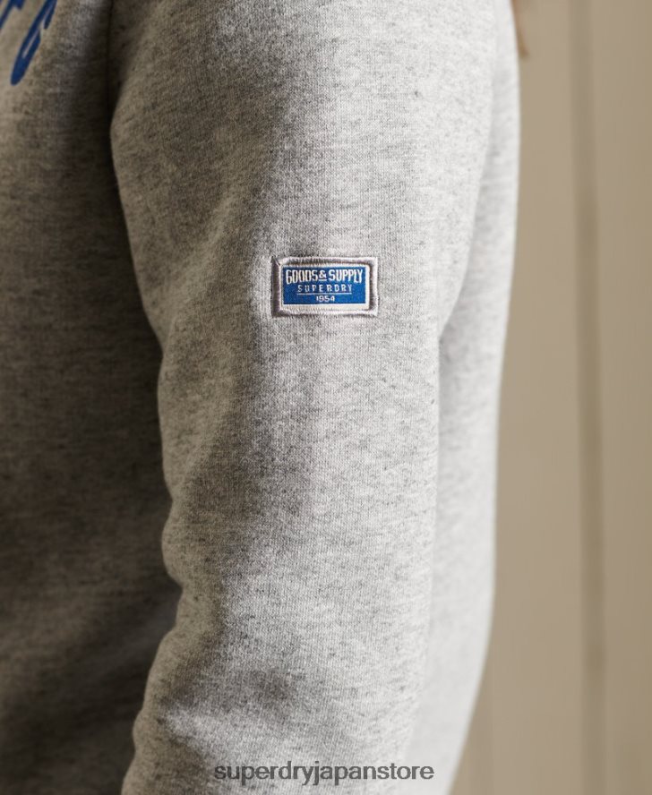 ヴィンテージロゴアメリカンクラシックジップパーカー 女性 Superdry 衣類 グレー 2J62PZ6104