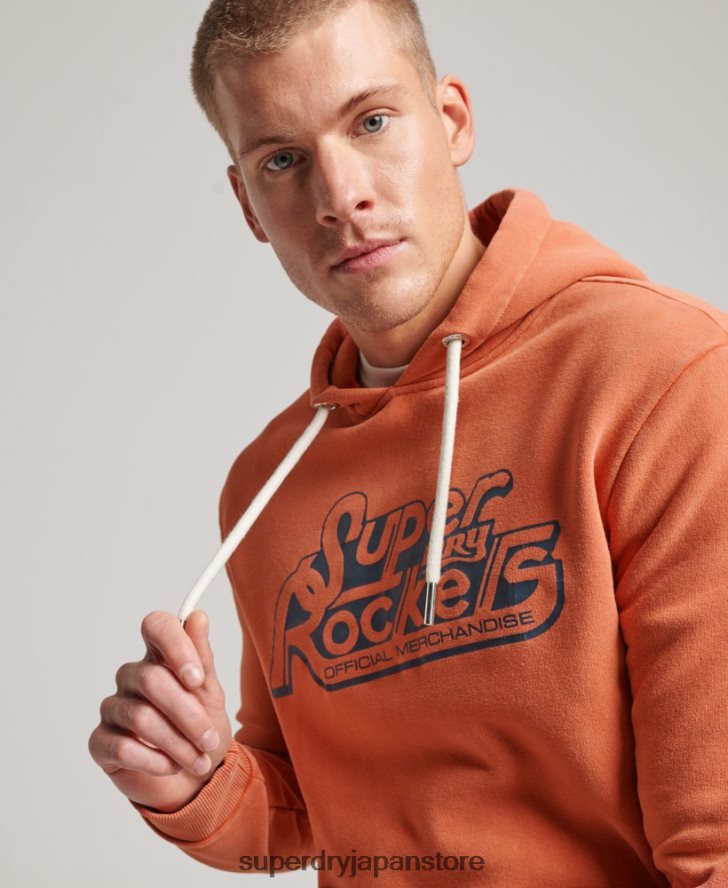 ヴィンテージ シェイパーズ & メーカーズ パーカー 男性 Superdry 衣類 オレンジ 2J62PZ610