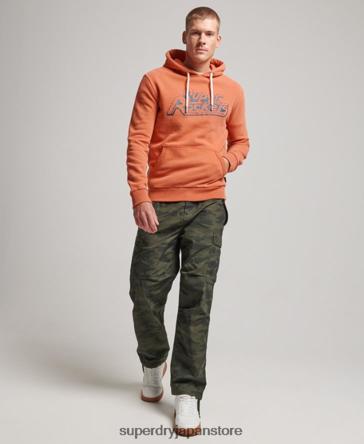 ヴィンテージ シェイパーズ & メーカーズ パーカー 男性 Superdry 衣類 オレンジ 2J62PZ610