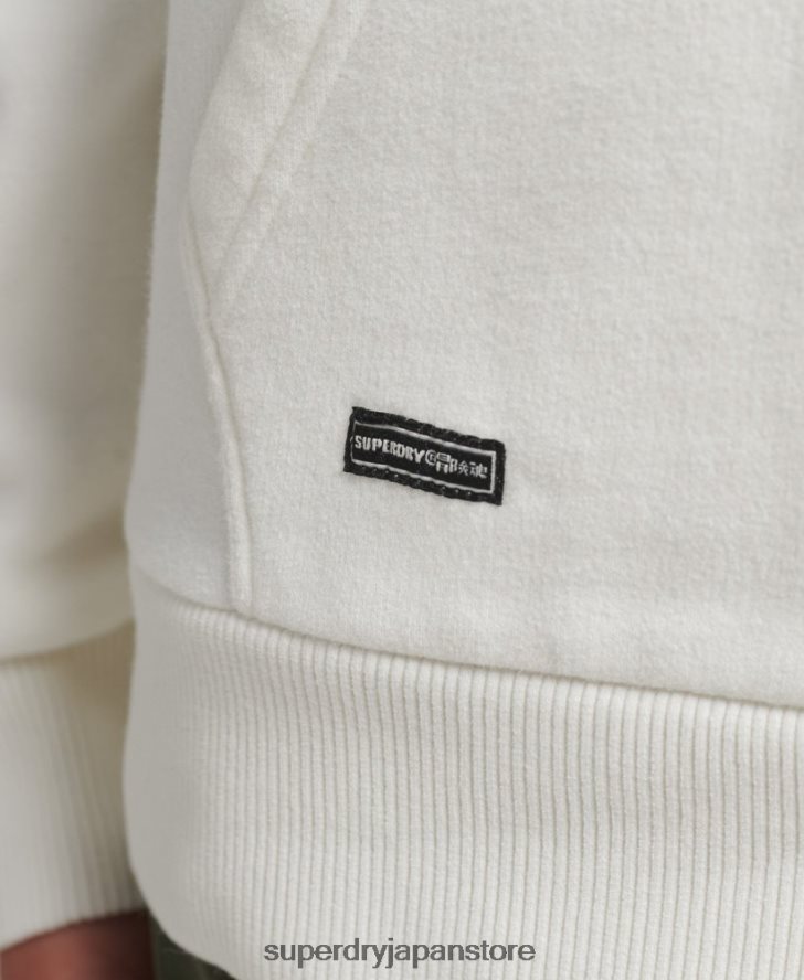 ヴィンテージロゴレインボージップパーカー 女性 Superdry 衣類 白 2J62PZ6110