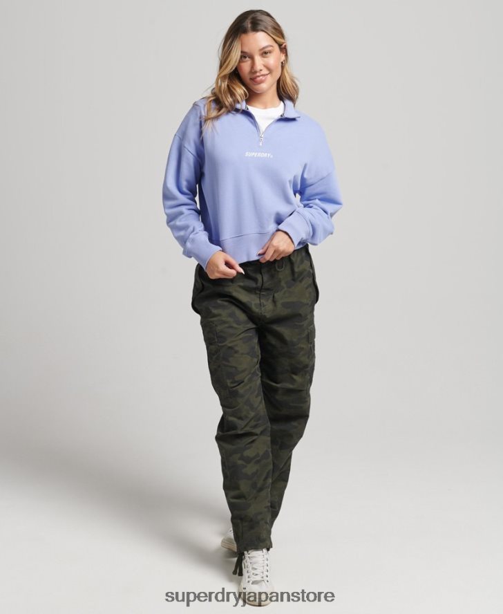 コアスポーツハーフジップトップ 女性 Superdry 衣類 紫 2J62PZ6111
