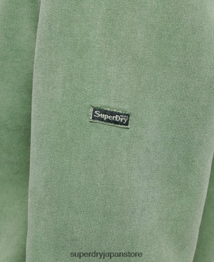 ヴィンテージ ロゴ ボロー クルー スウェットシャツ 女性 Superdry 衣類 緑 2J62PZ6112