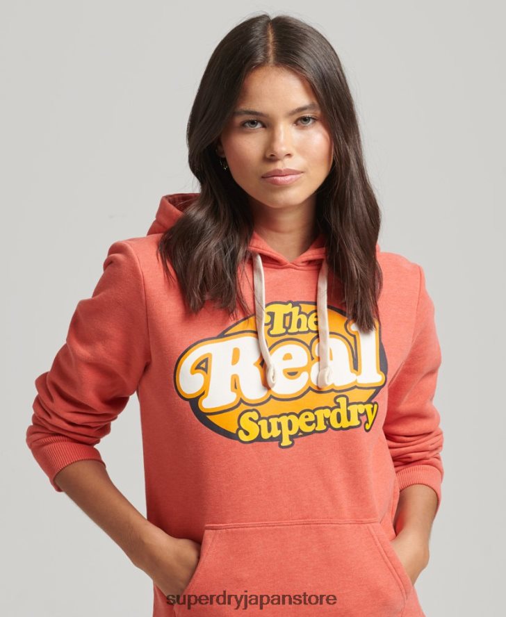 ヴィンテージクーパーノスタルジアパーカー 女性 Superdry 衣類 オレンジ 2J62PZ6116