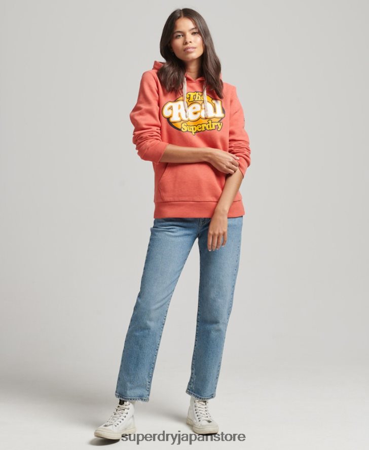 ヴィンテージクーパーノスタルジアパーカー 女性 Superdry 衣類 オレンジ 2J62PZ6116