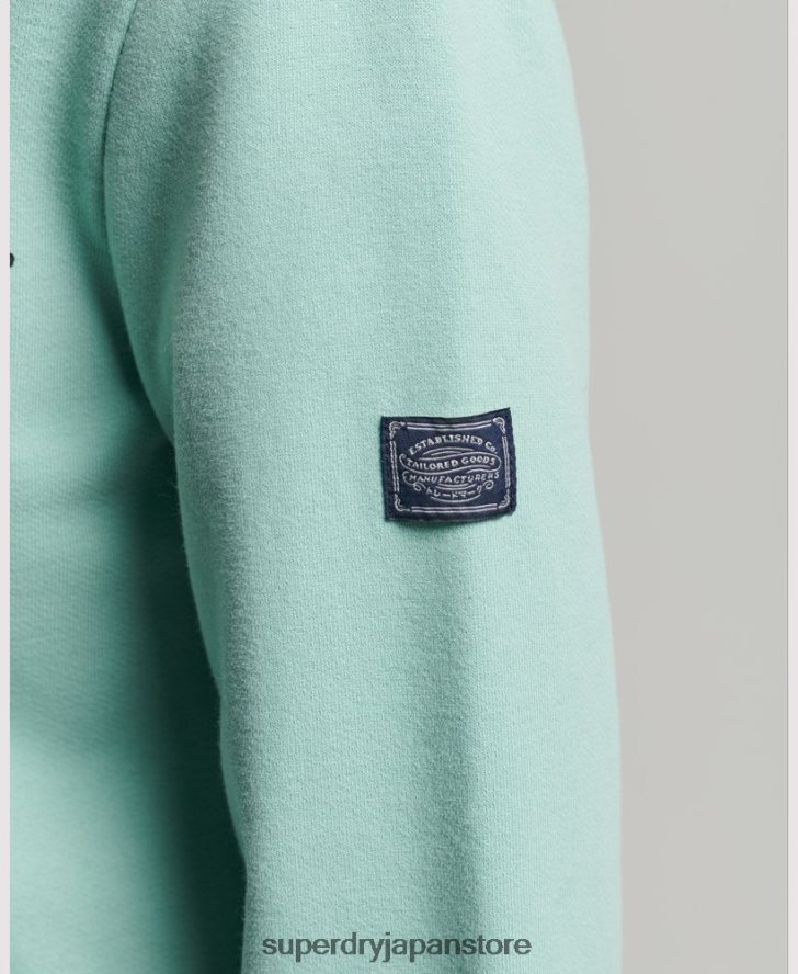 ヴィンテージロゴナラティブジップパーカー 女性 Superdry 衣類 ライトブルー 2J62PZ6127