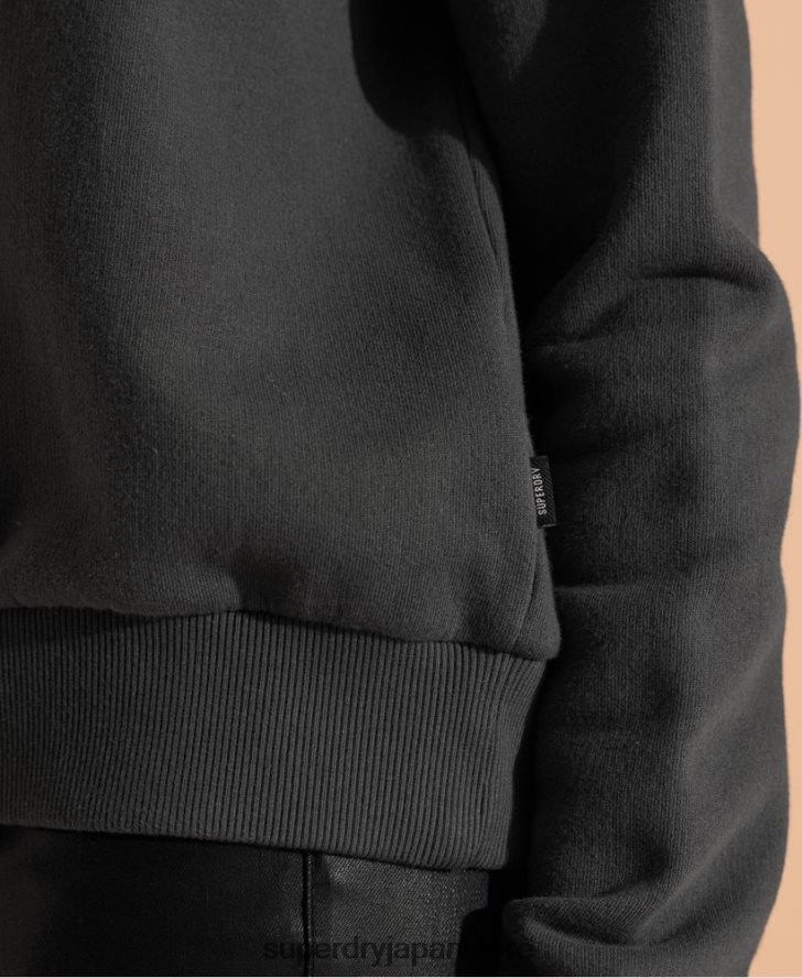 ニューヨークタイムズのクロップドパーカー 女性 Superdry 衣類 グレー 2J62PZ6136