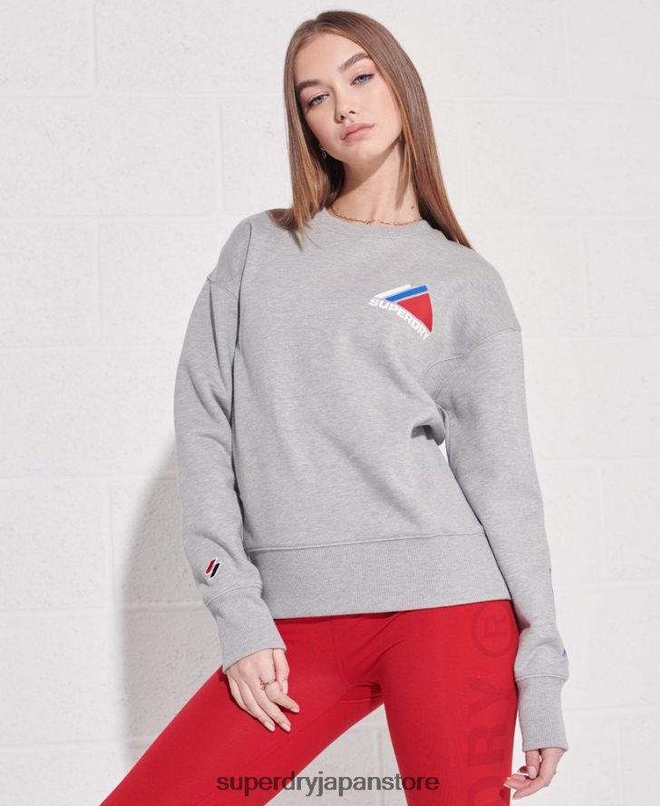 マウンテンスポーツクルースウェットシャツ 女性 Superdry 衣類 グレー 2J62PZ6148