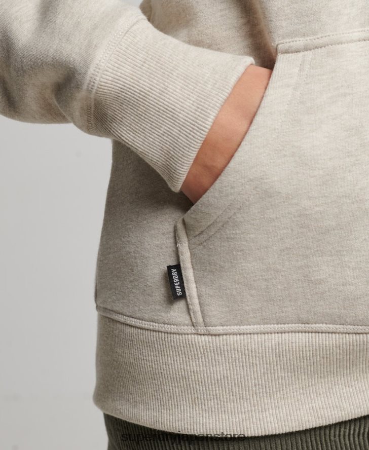 オーガニックコットン エッセンシャル ロゴ パーカー 女性 Superdry 衣類 クリーム 2J62PZ6151