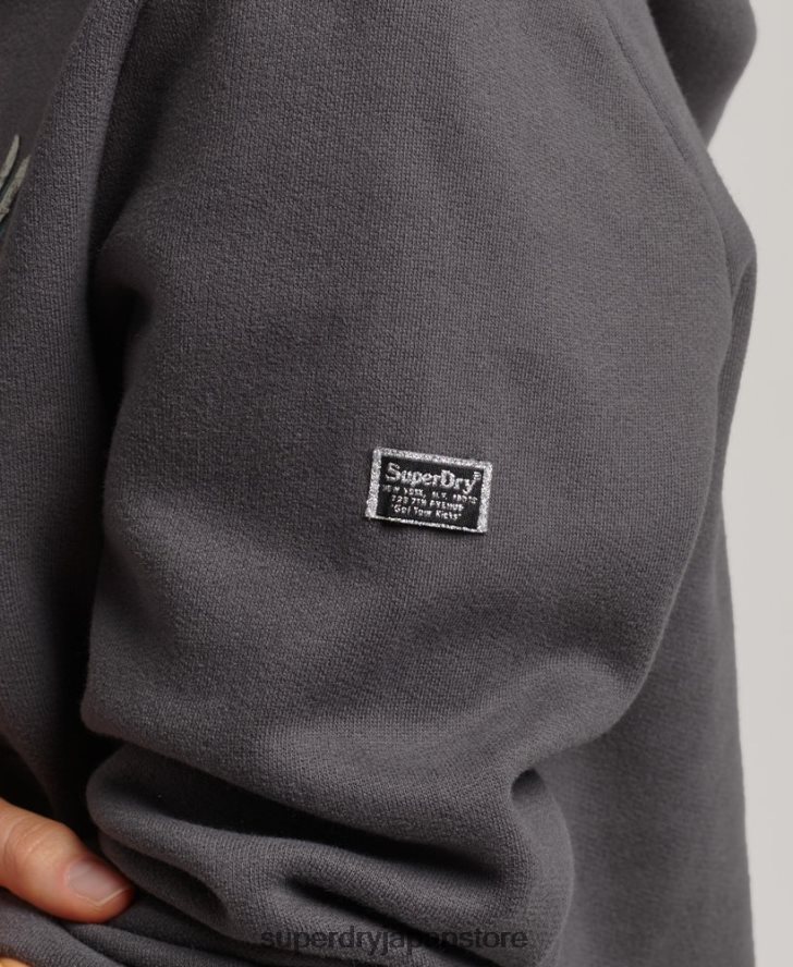 ボヘミアングラフィックパーカー 女性 Superdry 衣類 グレー 2J62PZ6153