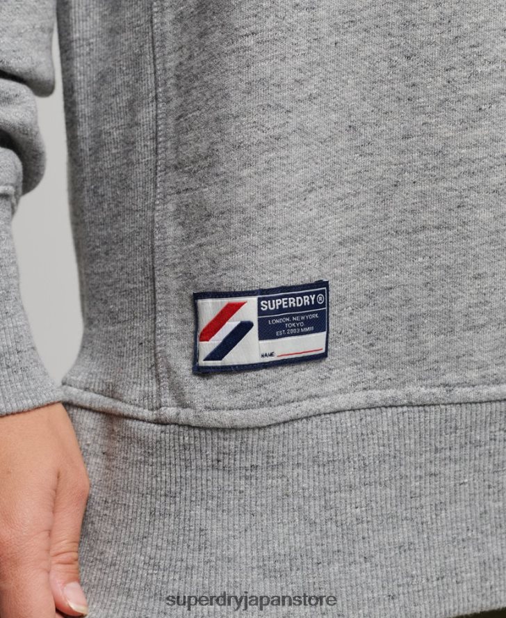 カレッジグラフィック オーバーサイズ クルースウェットシャツ 女性 Superdry 衣類 ライトグレー 2J62PZ6163