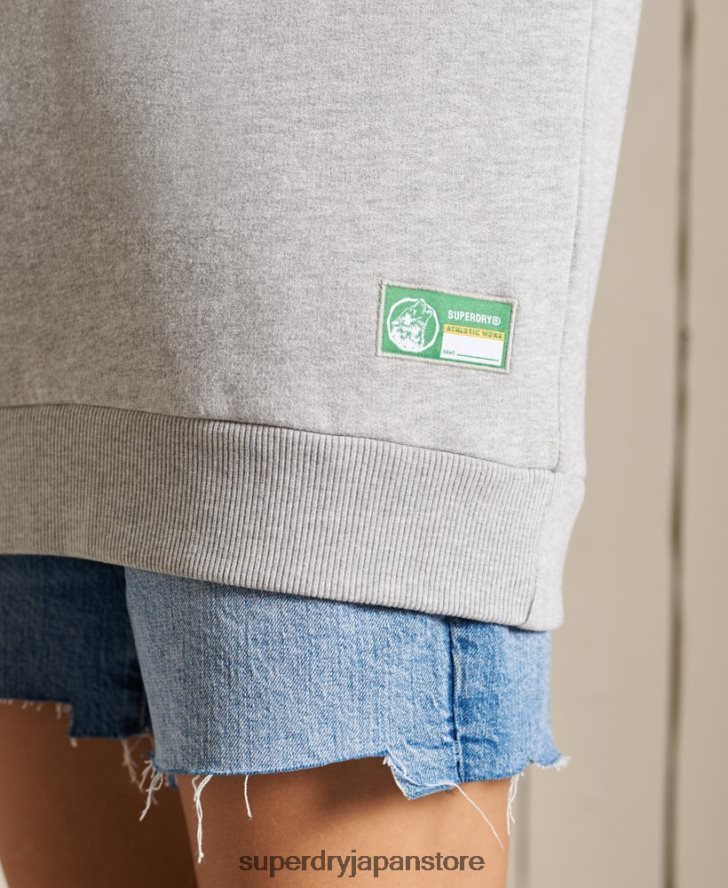 オーバーサイズ トラック&フィールド クルー スウェットシャツ 女性 Superdry 衣類 グレー 2J62PZ6169