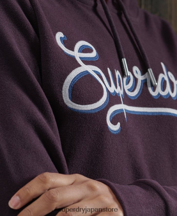 スーパーソフトリブパーカー 女性 Superdry 衣類 紫 2J62PZ6180