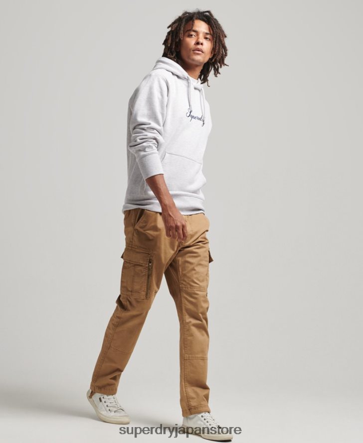 ロゴ ヘリテージ パーカー 男性 Superdry 衣類 グレー 2J62PZ619