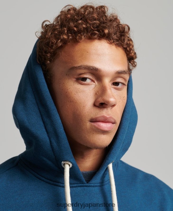 法人ロゴマールパーカー 男性 Superdry 衣類 青 2J62PZ620