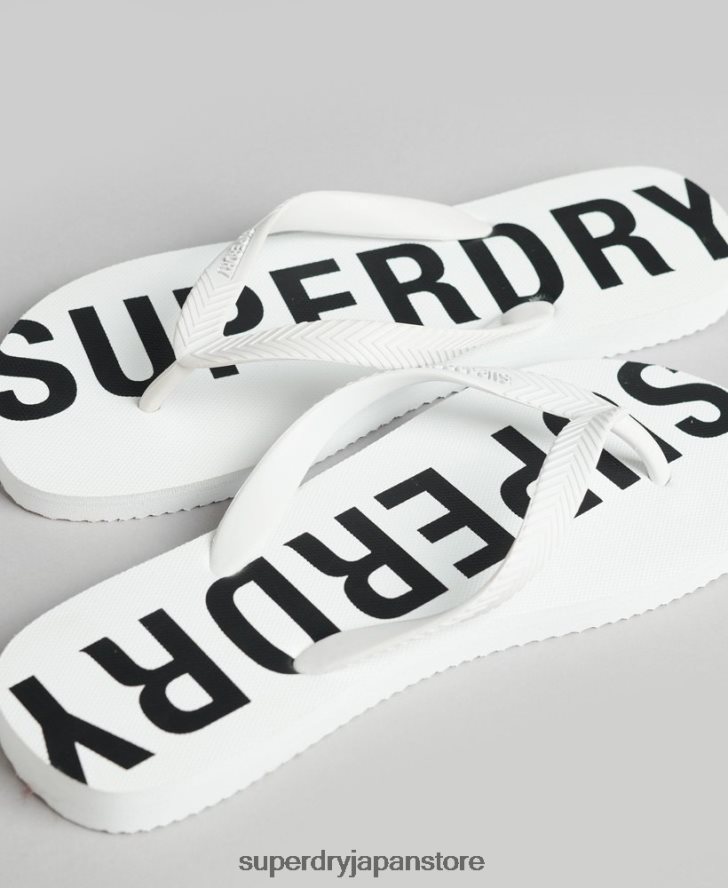 コードコアスポーツビーチサンダル 男性 Superdry 靴 白 2J62PZ62