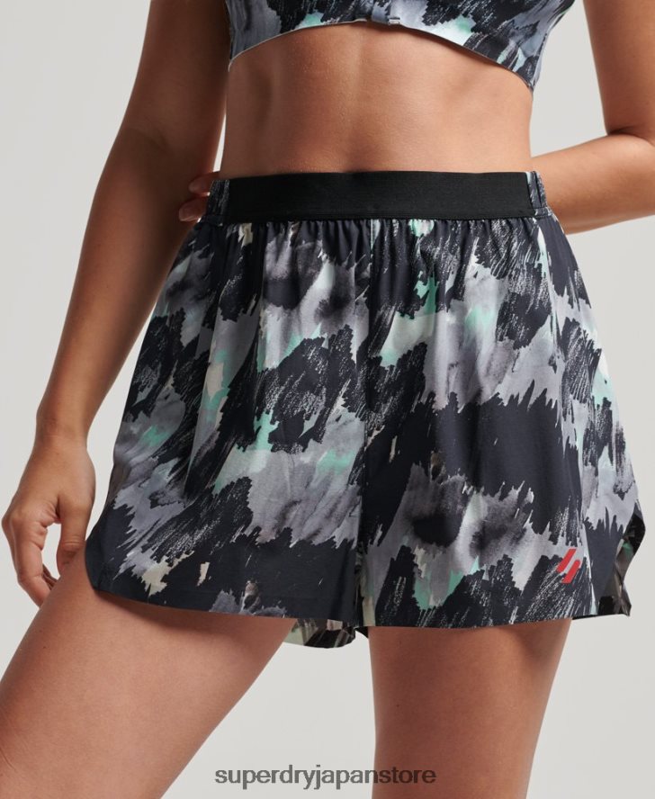 ランシェルショーツ 女性 Superdry 衣類 濃い灰色 2J62PZ6316