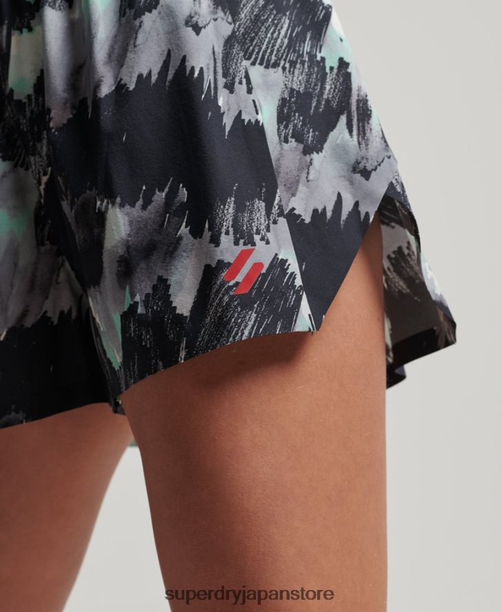 ランシェルショーツ 女性 Superdry 衣類 濃い灰色 2J62PZ6316